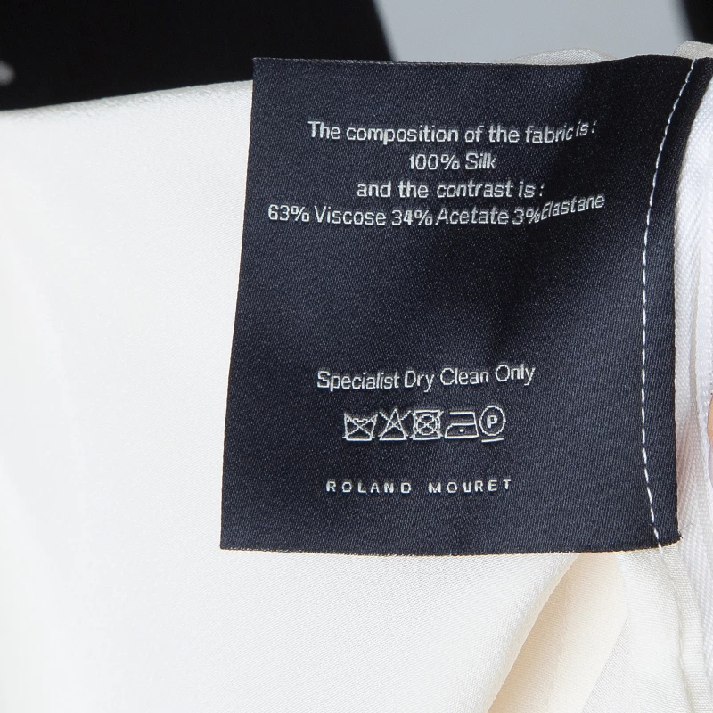 Roland Mouret Monochrome Power Shoulder Long Sleeve Silk Blouse S For Women 13 Roland Mouret Monochrome Power Shoulder Long Sleeve Silk Blouse S For Women - Image 11