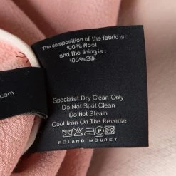 Roland Mouret Peach Contrast One Shoulder Wool Dress S For Women 13 Roland Mouret Peach Contrast One Shoulder Wool Dress S For Women -Roland Mouret Sales Store luxury women roland mouret new clothes p132823 0006