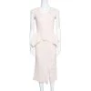 Roland Mouret Blush Pink Wool Crepe Peplum Sawleigh Dress S For Women -Roland Mouret Sales Store luxury women roland mouret new clothes p153018 0001