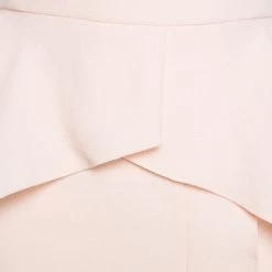 Roland Mouret Blush Pink Wool Crepe Peplum Sawleigh Dress S For Women -Roland Mouret Sales Store luxury women roland mouret new clothes p153018 0004