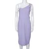 Roland Mouret Lavender Wool Crepe One Shoulder Aglais Dress M For Women -Roland Mouret Sales Store luxury women roland mouret new clothes p285895 002