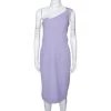 Roland Mouret Lavender Wool Crepe One Shoulder Aglais Dress L For Women -Roland Mouret Sales Store luxury women roland mouret new clothes p285901 002