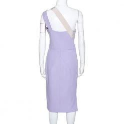Roland Mouret Lavender Wool Crepe One Shoulder Aglais Dress L For Women 10 Roland Mouret Lavender Wool Crepe One Shoulder Aglais Dress L For Women -Roland Mouret Sales Store luxury women roland mouret new clothes p285901 005