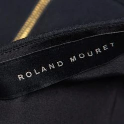 Roland Mouret Black Stretch Crepe Harthill Top S For Women -Roland Mouret Sales Store luxury women roland mouret new clothes p491163 001