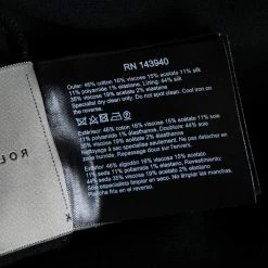 Roland Mouret Black Cotton Daisy Appliqué Detail Off Shoulder Camley Dress M For Women -Roland Mouret Sales Store luxury women roland mouret new clothes p607218 005