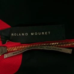 Roland Mouret Red Textured Wool Royston Cap Sleeve Dress M For Women -Roland Mouret Sales Store luxury women roland mouret new clothes p645976 006