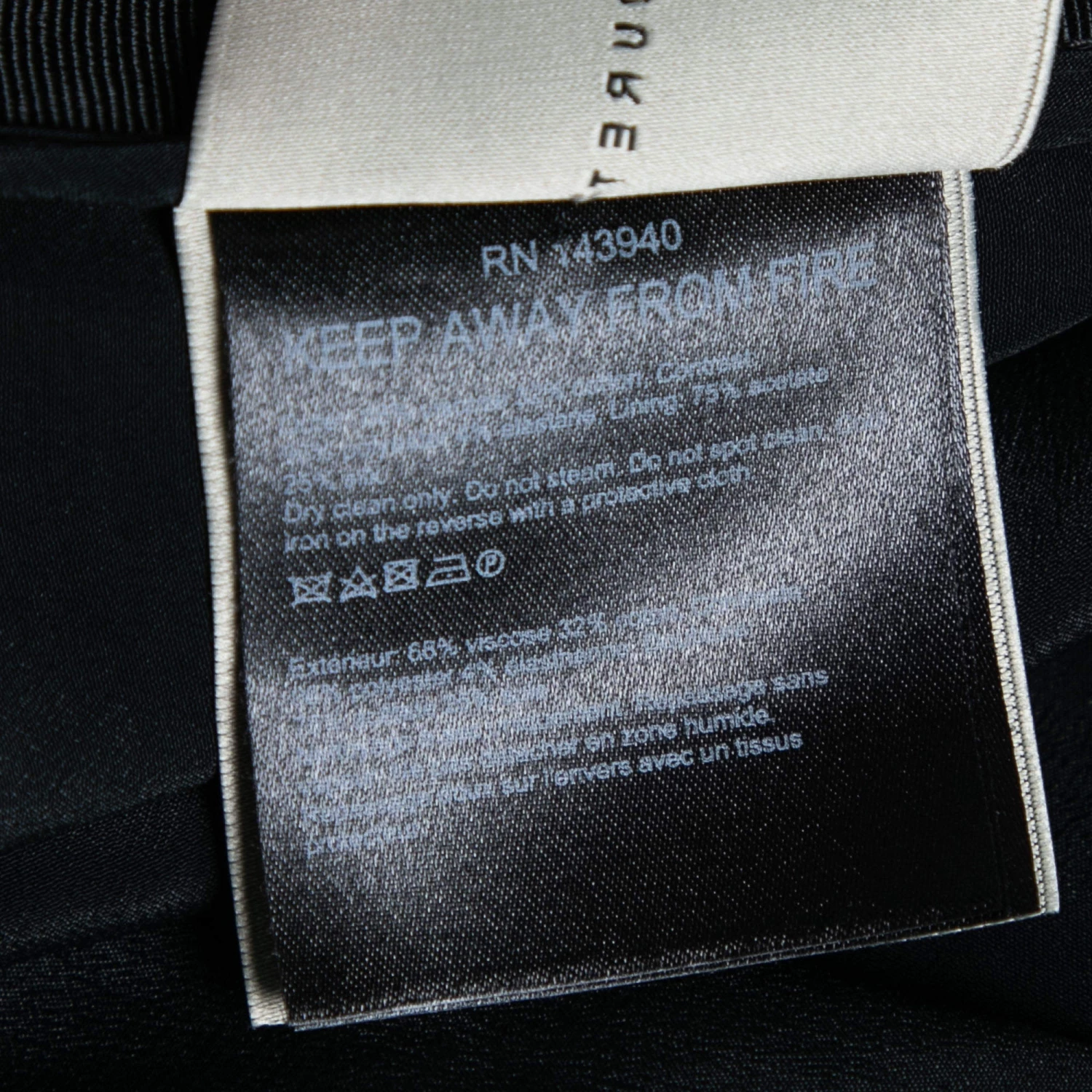 Roland Mouret Monochrome Floral Jacquard Crepe Draped Dress M For Women 7 Roland Mouret Monochrome Floral Jacquard Crepe Draped Dress M For Women - Image 6