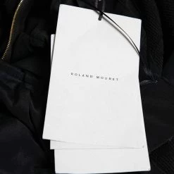 Roland Mouret Monochrome Floral Jacquard Crepe Draped Dress M For Women 11 Roland Mouret Monochrome Floral Jacquard Crepe Draped Dress M For Women -Roland Mouret Sales Store luxury women roland mouret new clothes p649135 005