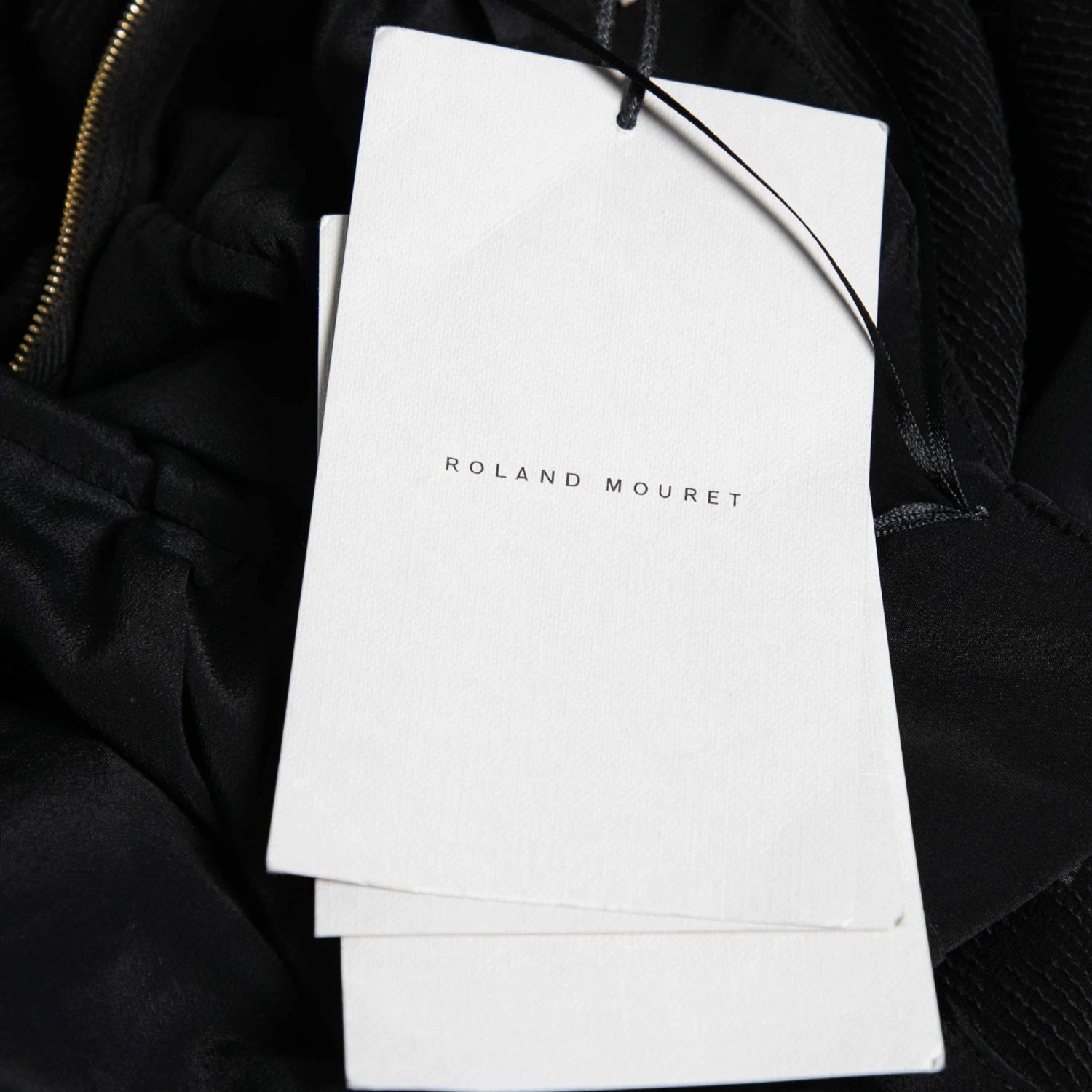 Roland Mouret Monochrome Floral Jacquard Crepe Draped Dress M For Women 6 Roland Mouret Monochrome Floral Jacquard Crepe Draped Dress M For Women - Image 5