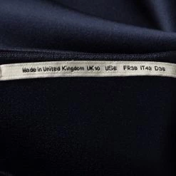 Roland Mouret Navy Blue Double-Faced Satin Eugene Top M For Women 14 Roland Mouret Navy Blue Double-Faced Satin Eugene Top M For Women -Roland Mouret Sales Store luxury women roland mouret used clothes p100083 006