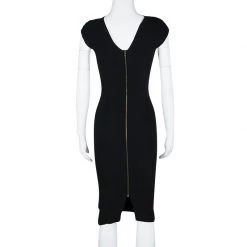 Roland Mouret Black Asymmetric Neck Detail Cap Sleeve Dress S For Women 10 Roland Mouret Black Asymmetric Neck Detail Cap Sleeve Dress S For Women -Roland Mouret Sales Store luxury women roland mouret used clothes p105313 0003