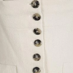 Roland Mouret Beige Wool Square Neck Detail Jacket L For Women -Roland Mouret Sales Store luxury women roland mouret used clothes p116000 0004