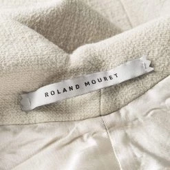 Roland Mouret Beige Wool Square Neck Detail Jacket L For Women -Roland Mouret Sales Store luxury women roland mouret used clothes p116000 0005
