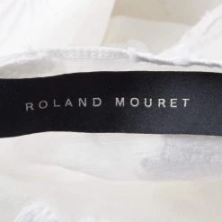 Roland Mouret Off White Cotton Daisy Fil Coupe Draped Eugene Top S For Women 12 Roland Mouret Off White Cotton Daisy Fil Coupe Draped Eugene Top S For Women -Roland Mouret Sales Store luxury women roland mouret used clothes p131741 0005