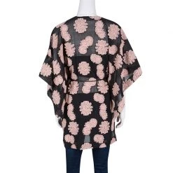 Roland Mouret Black Cotton Floral Pattern Jacquard Kaftan Top L For Women -Roland Mouret Sales Store luxury women roland mouret used clothes p132610 003