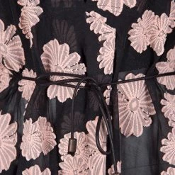 Roland Mouret Black Cotton Floral Pattern Jacquard Kaftan Top L For Women -Roland Mouret Sales Store luxury women roland mouret used clothes p132610 004