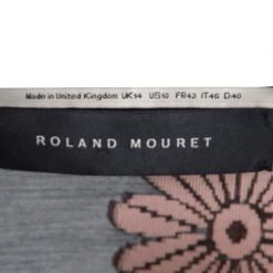 Roland Mouret Black Cotton Floral Pattern Jacquard Kaftan Top L For Women -Roland Mouret Sales Store luxury women roland mouret used clothes p132610 005