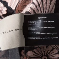 Roland Mouret Black Cotton Floral Pattern Jacquard Kaftan Top L For Women -Roland Mouret Sales Store luxury women roland mouret used clothes p132610 006