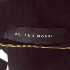Roland Mouret Black Double Faced Stretch Satin Dryden One Shoulder Top M For Women -Roland Mouret Sales Store luxury women roland mouret used clothes p146125 005