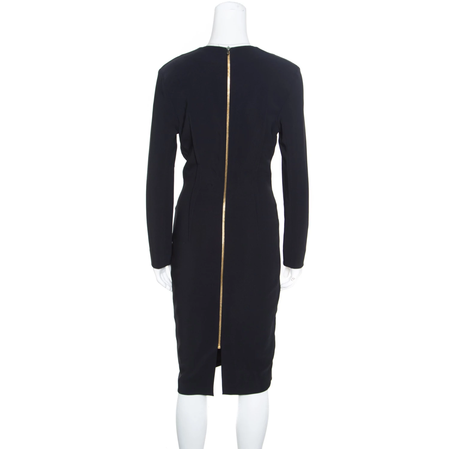 Roland Mouret Monochrome Wool Colorblock V Neck Shift Dress L For Women 5 Roland Mouret Monochrome Wool Colorblock V Neck Shift Dress L For Women - Image 3