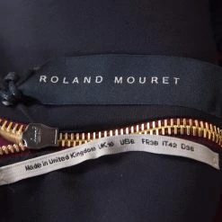 Roland Mouret Bordeaux Ostrich Wool Axele Sheath Dress M For Women -Roland Mouret Sales Store luxury women roland mouret used clothes p180107 003