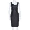Roland Mouret Black Satin Sleeveless Fitted Dress S For Women 1 Roland Mouret Black Satin Sleeveless Fitted Dress S For Women -Roland Mouret Sales Store luxury women roland mouret used clothes p182881 002