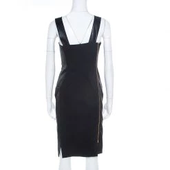 Roland Mouret Black Satin Sleeveless Fitted Dress S For Women -Roland Mouret Sales Store luxury women roland mouret used clothes p182881 006