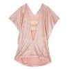Roland Mouret Pink Metallic Stretch Top S For Women
