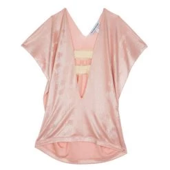 Roland Mouret Pink Metallic Stretch Top S For Women