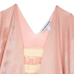 Roland Mouret Pink Metallic Stretch Top S For Women -Roland Mouret Sales Store luxury women roland mouret used clothes p19552 0004