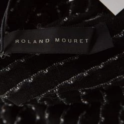 Roland Mouret Black Alpaca Weave Knit Charp Cape Overlay Top M For Women -Roland Mouret Sales Store luxury women roland mouret used clothes p223461 003