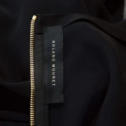 Roland Mouret Black Stretch Crepe Fit And Flare Aries Skirt L For Women -Roland Mouret Sales Store luxury women roland mouret used clothes p243100 005