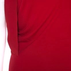 Roland Mouret Red Crepe Asymmetric One Shoulder Maxi Dress M For Women -Roland Mouret Sales Store luxury women roland mouret used clothes p252415 1575436645 002