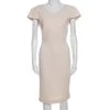 Roland Mouret Cream Wool Crepe Short Sleeve Tourney Dress L For Women -Roland Mouret Sales Store luxury women roland mouret used clothes p257989 001