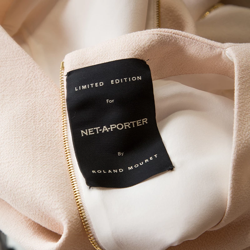 Roland Mouret Cream Wool Crepe Short Sleeve Tourney Dress L For Women 7 Roland Mouret Cream Wool Crepe Short Sleeve Tourney Dress L For Women - Image 5