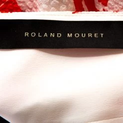 Roland Mouret Bicolor Berkeley Print Cloque Sleeveless Gown S For Women -Roland Mouret Sales Store luxury women roland mouret used clothes p265851 005