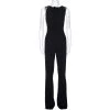 Roland Mouret Black Stretch Crepe & Lace Insert Sleeveless Jumpsuit L For Women -Roland Mouret Sales Store luxury women roland mouret used clothes p266830 001