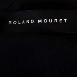 Roland Mouret Black Stretch Crepe & Lace Insert Sleeveless Jumpsuit L For Women -Roland Mouret Sales Store luxury women roland mouret used clothes p266830 005