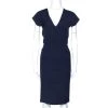 Roland Mouret Navy Blue Wool Crepe Sheath Dress L For Women 1 Roland Mouret Navy Blue Wool Crepe Sheath Dress L For Women -Roland Mouret Sales Store luxury women roland mouret used clothes p271342 002