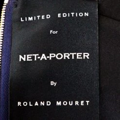 Roland Mouret Navy Blue Wool Crepe Sheath Dress L For Women -Roland Mouret Sales Store luxury women roland mouret used clothes p271342 004