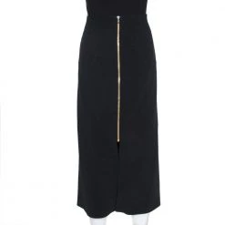 Roland Mouret Black Crepe Slit Detail Skirt XL For Women 10 Roland Mouret Black Crepe Slit Detail Skirt XL For Women -Roland Mouret Sales Store luxury women roland mouret used clothes p276450 003