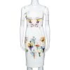 Roland Mouret Cream Piora Printed Stretch Cotton Blend Dress M For Women 2 Roland Mouret Cream Piora Printed Stretch Cotton Blend Dress M For Women -Roland Mouret Sales Store luxury women roland mouret used clothes p285695 002
