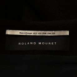 Roland Mouret Black Wool Rossini Peplum Jacket M For Women -Roland Mouret Sales Store luxury women roland mouret used clothes p289653 005