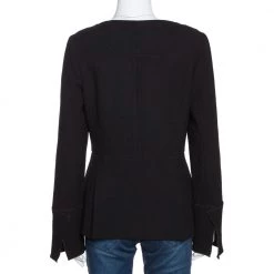 Roland Mouret Black Wool Rossini Peplum Jacket M For Women -Roland Mouret Sales Store luxury women roland mouret used clothes p289653 007