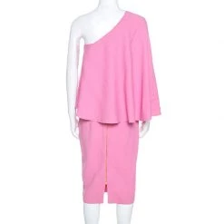 Roland Mouret Pink Crepe One Shoulder Amaral Dress S For Women 10 Roland Mouret Pink Crepe One Shoulder Amaral Dress S For Women -Roland Mouret Sales Store luxury women roland mouret used clothes p297746 1592812122 007