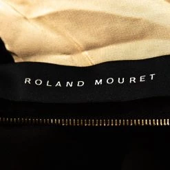 Roland Mouret Black Crepe & Lace Draped Harmon Dress M For Women -Roland Mouret Sales Store luxury women roland mouret used clothes p299221 001