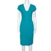 Roland Mouret Turquoise Blue Wool Crepe Sheath Dress L For Women 1 Roland Mouret Turquoise Blue Wool Crepe Sheath Dress L For Women -Roland Mouret Sales Store luxury women roland mouret used clothes p299635 005
