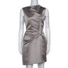 Roland Mouret Limited Edition Taupe Satin Zonda Mini Dress L For Women 1 Roland Mouret Limited Edition Taupe Satin Zonda Mini Dress L For Women -Roland Mouret Sales Store luxury women roland mouret used clothes p303107 001