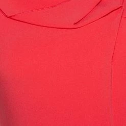Roland Mouret Red Crepe Cowl Neck Knee Length Dress S For Women -Roland Mouret Sales Store luxury women roland mouret used clothes p315413 002