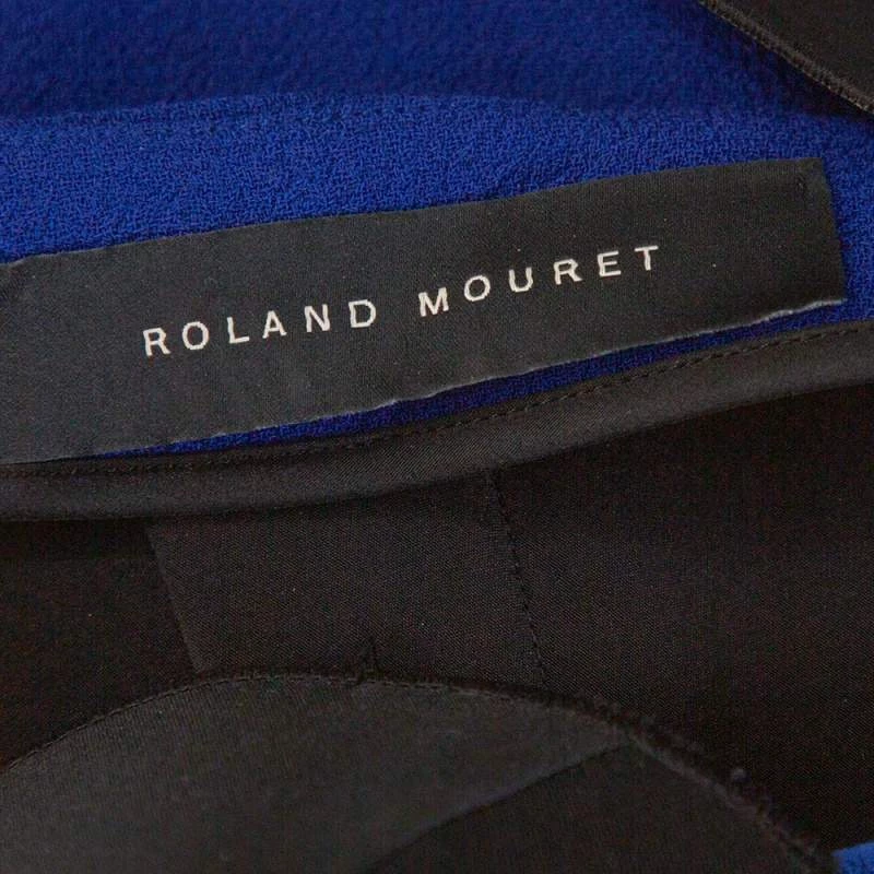 Roland Mouret Blue Wool One Shoulder Gown S For Women 7 Roland Mouret Blue Wool One Shoulder Gown S For Women - Image 5